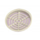 Furniture ventilation grille 60 mm - Round - Cream