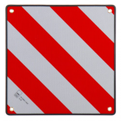 Aluminum reversible warning sign for Italy and Spain