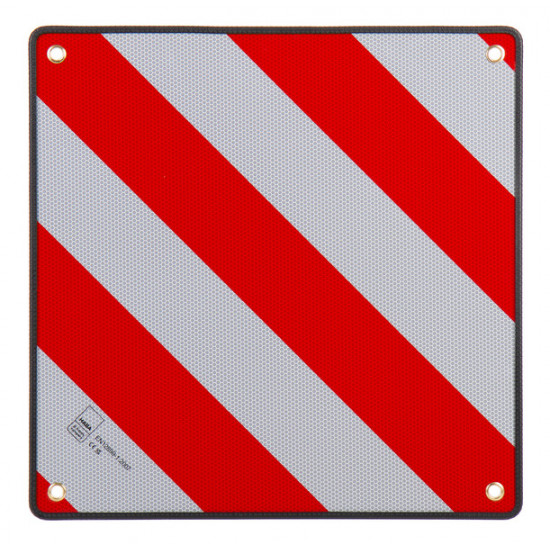 Aluminum reversible warning sign for Italy and Spain