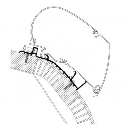 Adapter Carthago Chic 550cm, from 2014, series 6