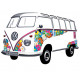 VW Collection T1 Bulli Bus Wall Decal - Flower