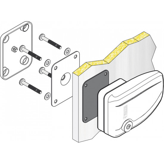 Outdoor door lock Safe Door white
