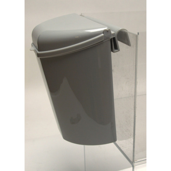 Waste bin with lid - 6 l - Grey