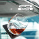 SILWY Magnetic Coasters for Magnetic Glasses, Silver