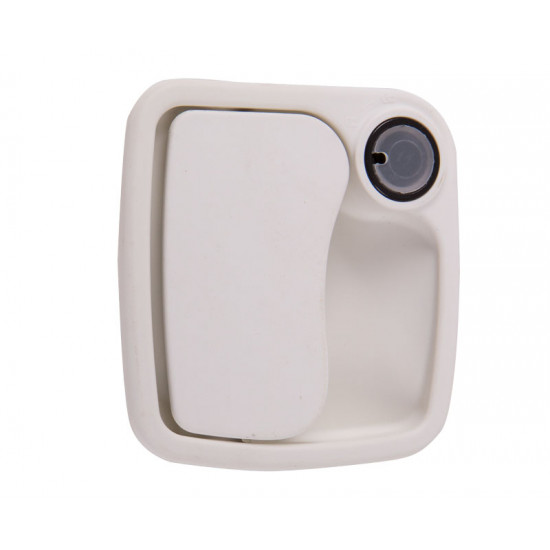 Euro garage lock 30 mm - White