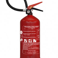 ABC fire extinguisher with pressure gauge - 6 kg