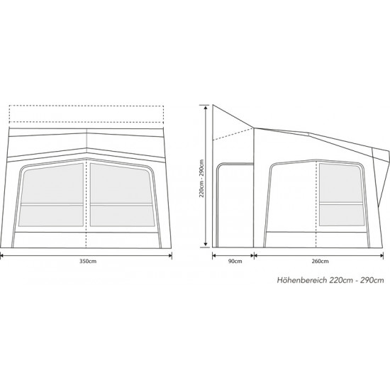 Outdoor Revolution ESPRIT PRO X 350M Motorhome Awning