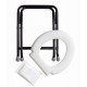 Folding toilet - white seat