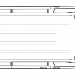 Carbest Isoflex thermal mat for VW T5/T6 from 2003 onwards, rear window, 2-piece