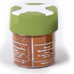 BBQ spice shaker (4 compartments): BBQ, coarse steak, special steak, chicken