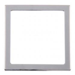 Single cover frame 62x62mm, silver chrome (loose)