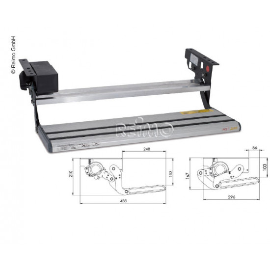 Series T electric step 500 mm 12V