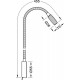 LED gooseneck lamp - Flexible reading lamp - 12 V 1.4 W