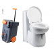 Cassette toilet C262-CWE, electric flush, ceramic toilet bowl, white