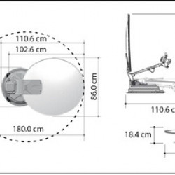 Carbest Multi-Sat X85 Single Satellite System 85 cm