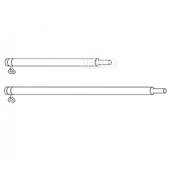 Steel extension rod, 50 cm