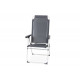 Macaya – Aluminum high-back chair with round tube frame