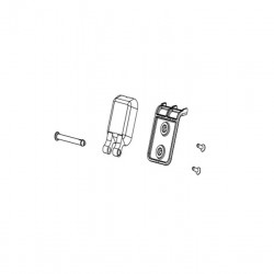 Hinge with mounting parts