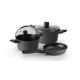 Aluminum cookware set with non-stick coating - 5-piece