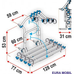 Additional rail Rail Quick 128 Blue