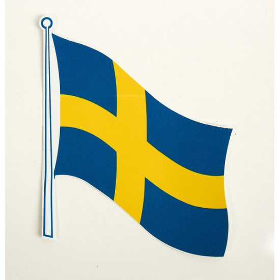 Swedish flag stickers, 2-pack, 145 x 125 mm