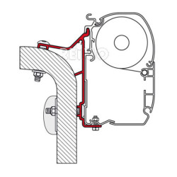 Length 350cm Fiamma wall mounting adapter Hymer Van / B2