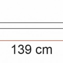Rail Premium Bicycle Rail XL - 139 cm - Silver