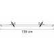 Rail Premium Bicycle Rail XL - 139 cm - Silver