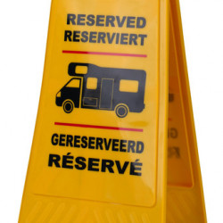 Reserved sign for placement
