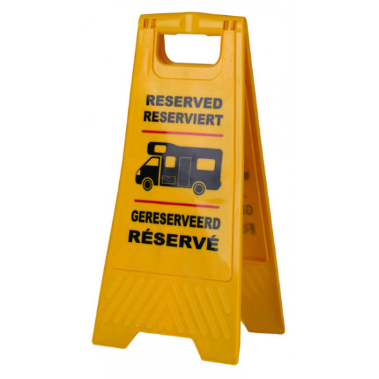 Reserved sign for placement