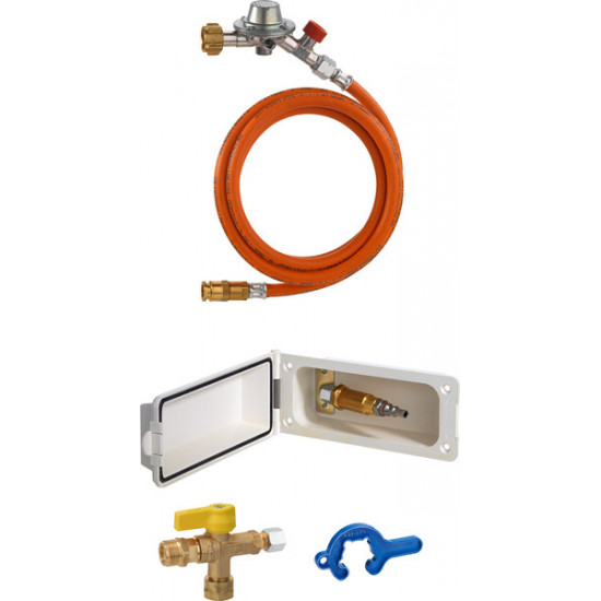 Gas supply valve set