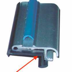 Rubber sealing profile for aluminum strips - 27 x 11 mm - 1 linear meter