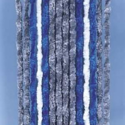 Fleece curtain 56x205 grey/blue/white for motorhomes and caravans