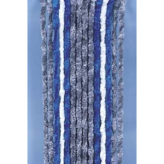 Fleece curtain 56x205 grey/blue/white for motorhomes and caravans