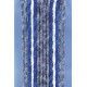 Fleece curtain 56x205 grey/blue/white for motorhomes and caravans