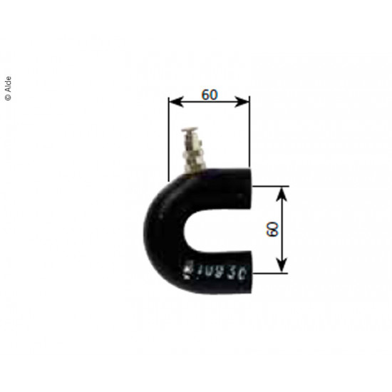 Alde Gummi U with venting and band clamp