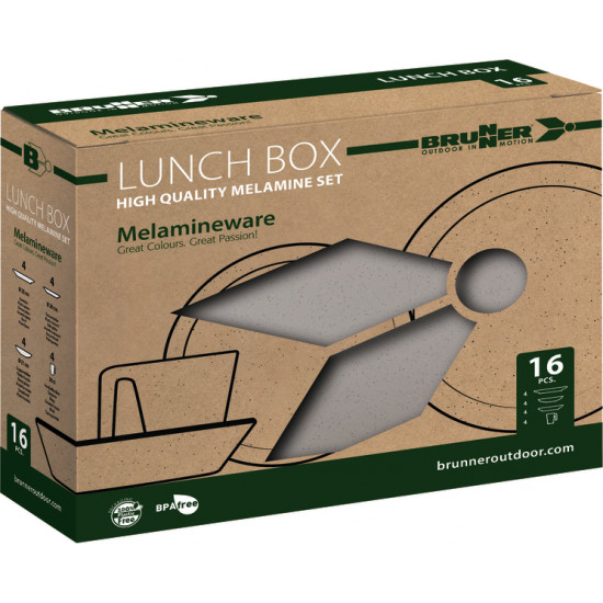 ICONIC COMPACK – Melamine dinnerware set for 4 people