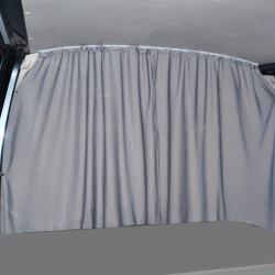 Carbest partition curtain for VW T5/T6 driver's cab, grey, 2-ply