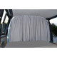 Carbest partition curtain for VW T5/T6 driver's cab, grey, 2-ply