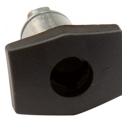 Square black trunk lid lock without cylinder and key