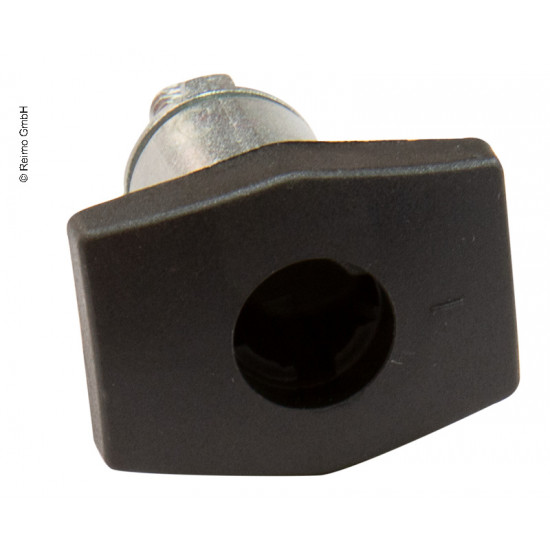 Square black trunk lid lock without cylinder and key