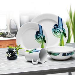 Melamine dinnerware set LUCCA - For 4 people - 16 pieces