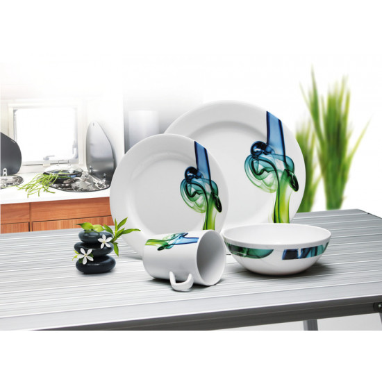 Melamine dinnerware set LUCCA - For 4 people - 16 pieces