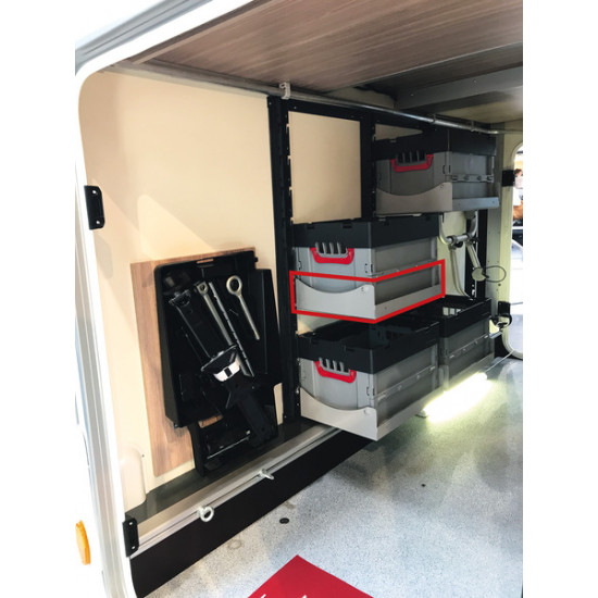 Rear shelf folding frame