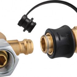 SKU-QR type quick coupling for fast connection of hose lines to mobile gas appliances