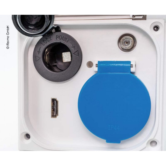 12V socket + HDMI white