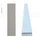 Edge banding 20x2mm, grey, 1m