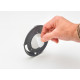 Protective cap holder for gas cylinders