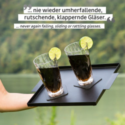 Magnetic plastic long drink glasses 0.3 l - set of 2
