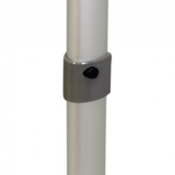 Articulated table leg - matte silver - joint center - L 675 / 315 mm